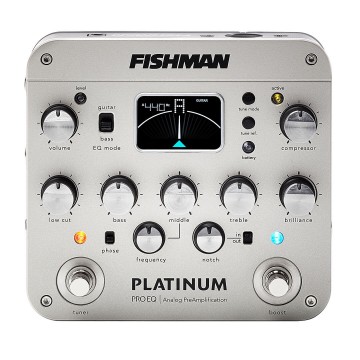 Fishman 木吉他/貝斯前級 Platinum Pro EQ Analog Preamp| PRO-PLT-201