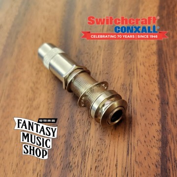 木吉他專用 Stereo End Pin Jack | 美國 Switchcraft 製造