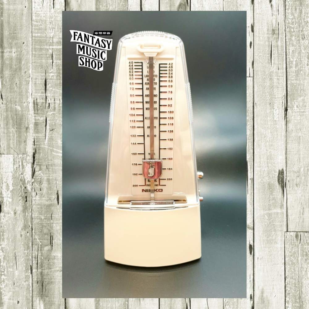 NIKKO NIKKO 221 古典機械式 節拍器 乳白色 | 日本公司貨 — 三峽鍵盤 / 鋼琴｜YA! 玩音樂