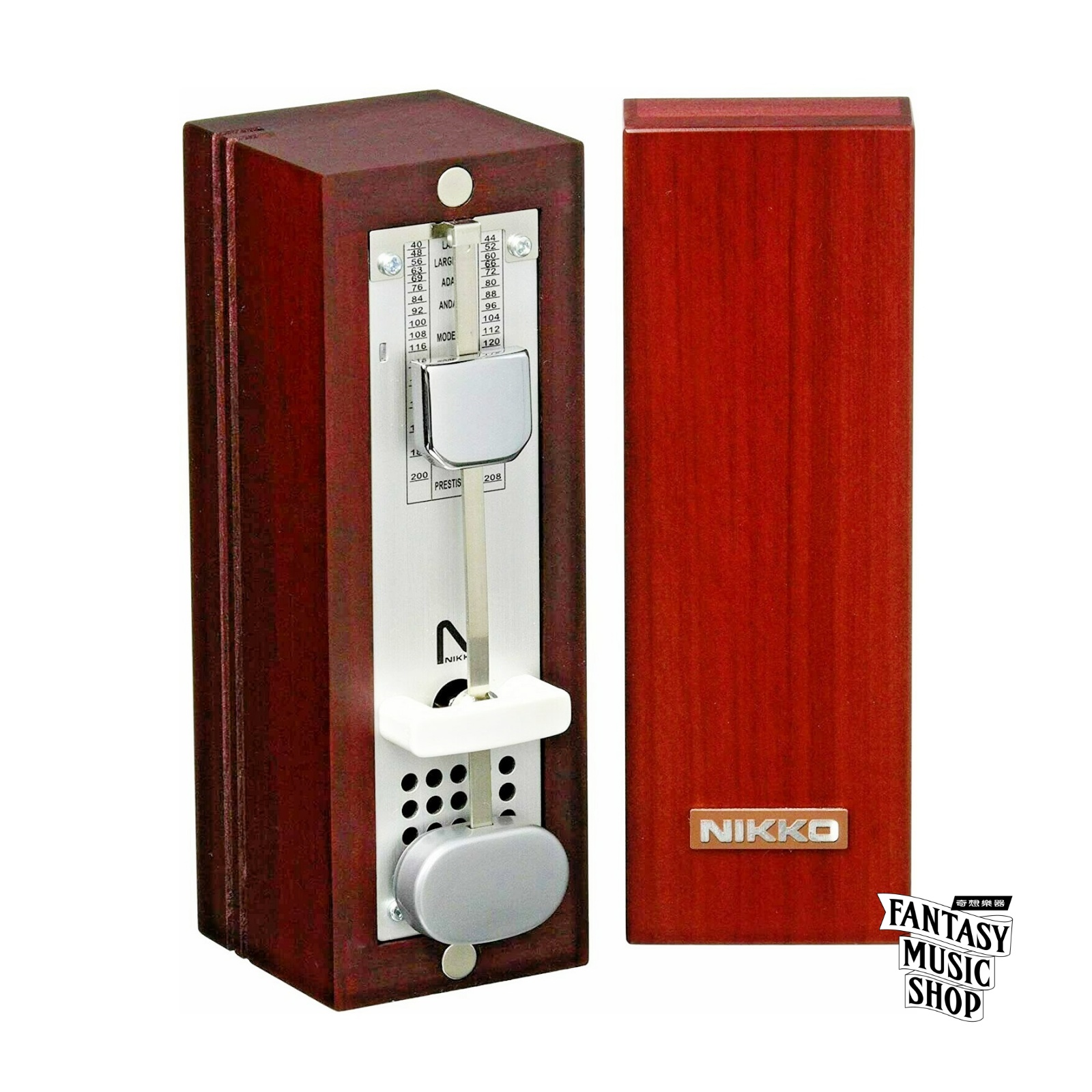 NIKKO NIKKO 331 迷你機械式 節拍器 木質酒紅木色款 | 日本公司貨 — 三峽鍵盤 / 鋼琴