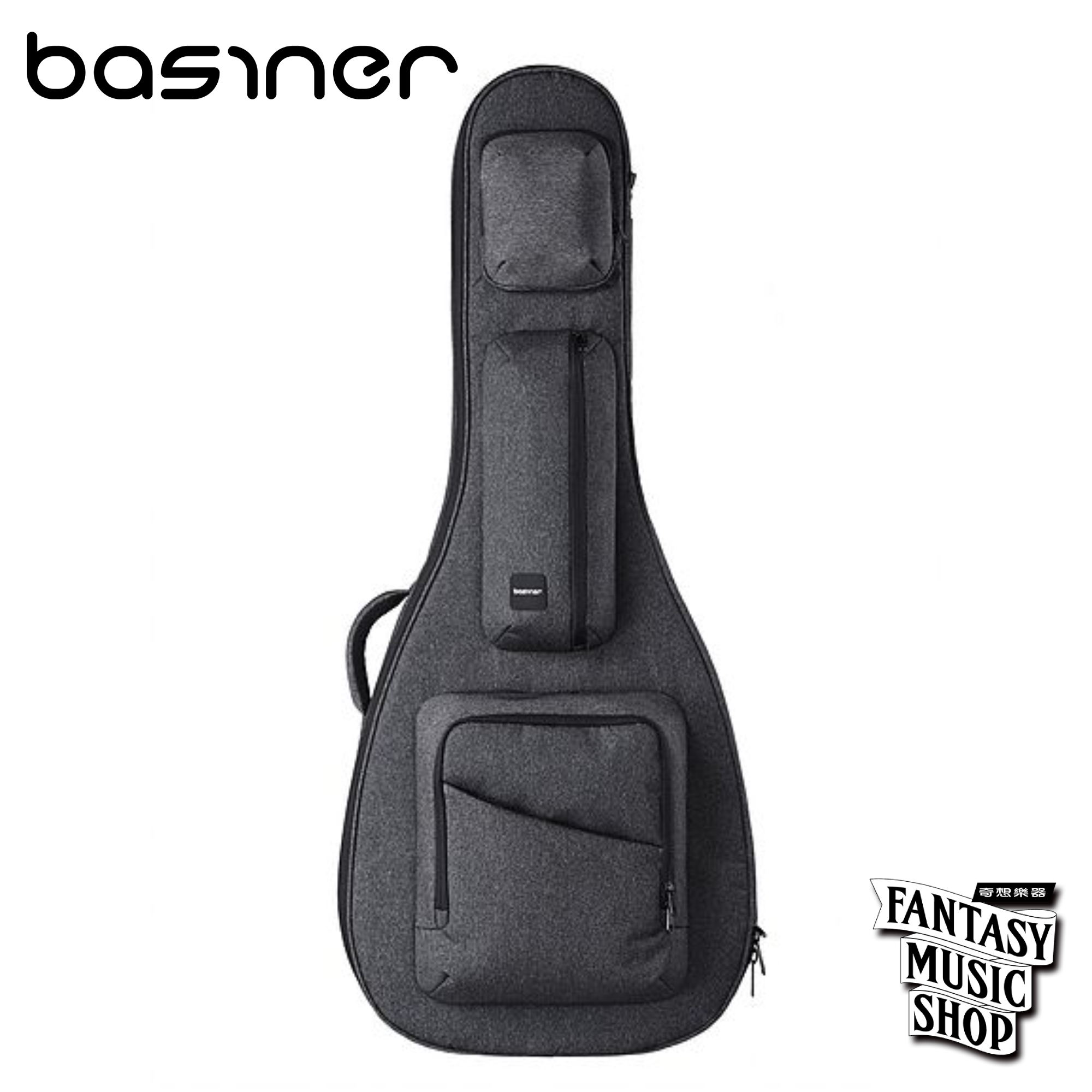 Basiner Basiner ACME D桶/Jumbo桶 木吉他琴袋 (竹炭灰) — 三峽吉他 / Bass｜YA! 玩音樂