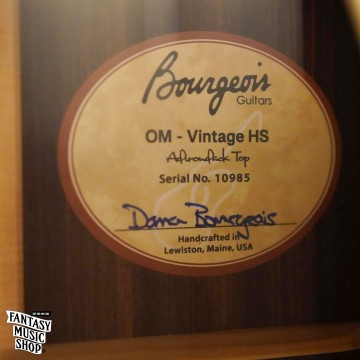 Bourgeois 美國 寶時華 Vintage OM/HS 高階手工吉他