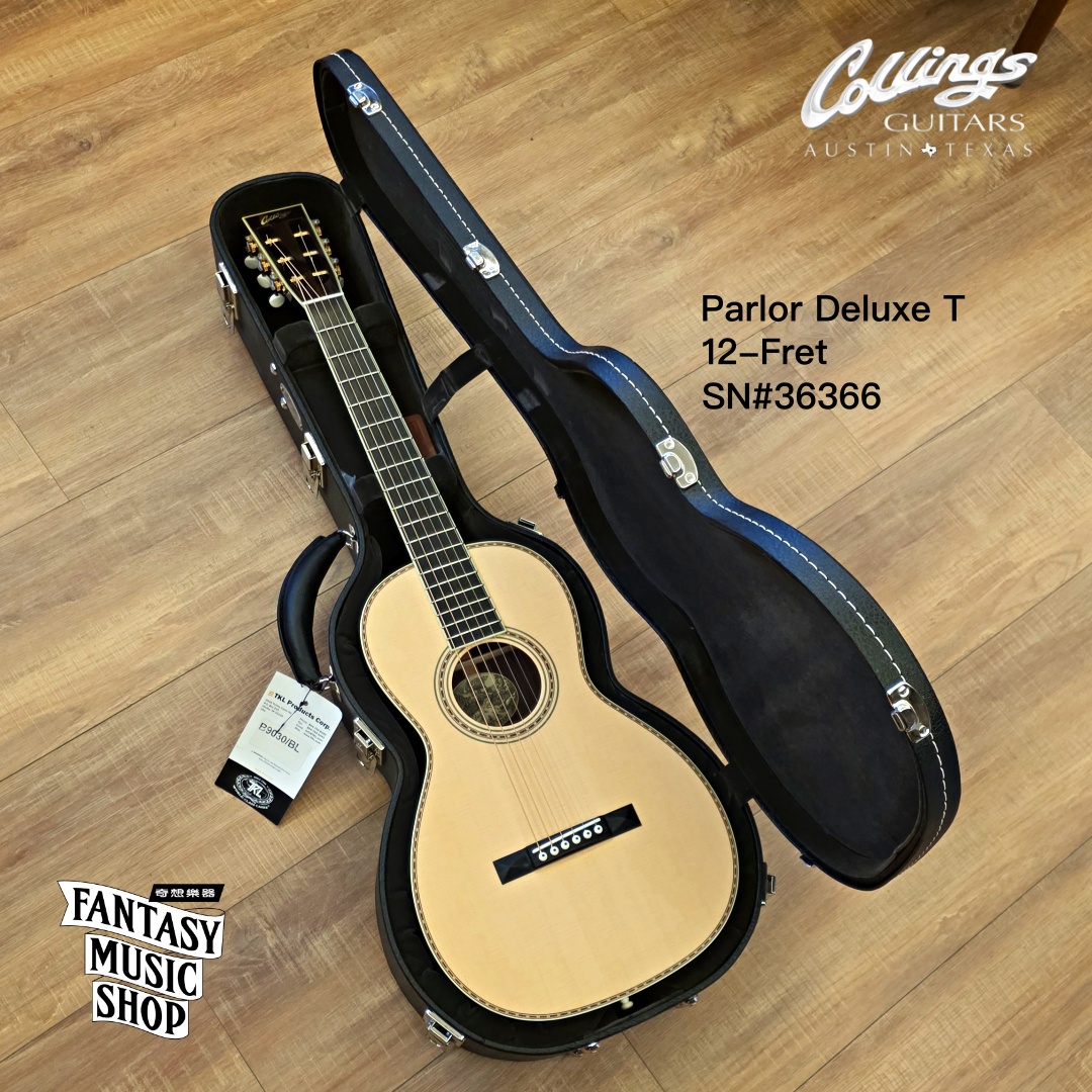 Collings Collings Parlor Deluxe T 12-Fret 較小桶身 高階訂製款 全單板 手工吉他 — 三峽吉他 / Bass｜YA! 玩音樂