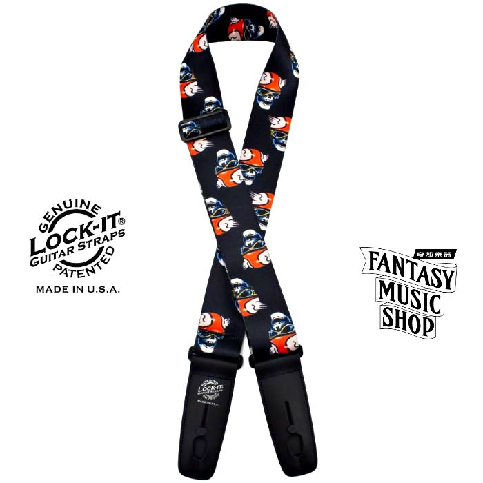 Lock-it straps 安全背帶 搖滾系列 瘋狂麥斯款| Lock-It Straps 免安裝直接提供保護 美國製 — 三峽吉他 / Bass｜YA! 玩音樂