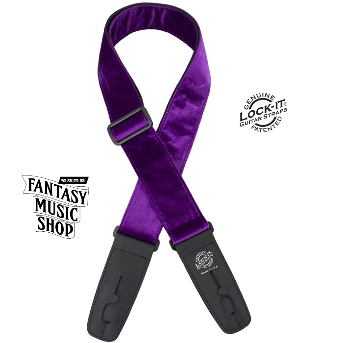 Lock-it straps 安全背帶 紫色 絨布款| Lock-It Straps 免安裝直接提供保護 美國製 — 三峽吉他 / Bass｜YA! 玩音樂