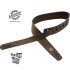 安全背帶 巧克力色真皮 無金屬款 | Lock-It Straps 免安裝直接提供保護 美國製