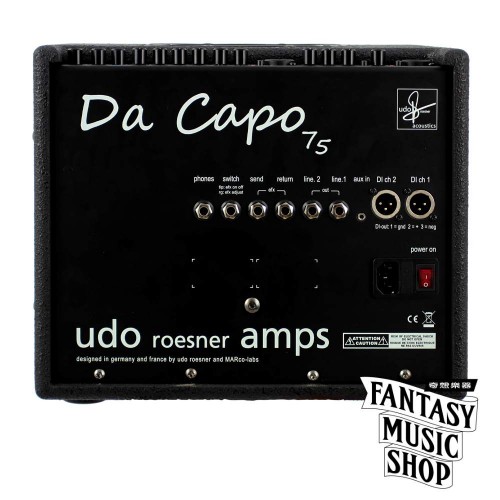 專業民謠音箱 DaCapo 75 | 專業級Udo Roesner Amp. 75W