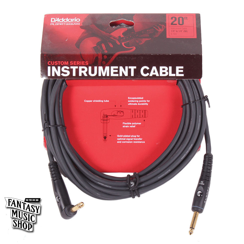 Daddario 20ft Custom Series L頭+直頭導線 (PWAC-PW-GRA-20) — 三峽配件 / 週邊｜YA! 玩音樂