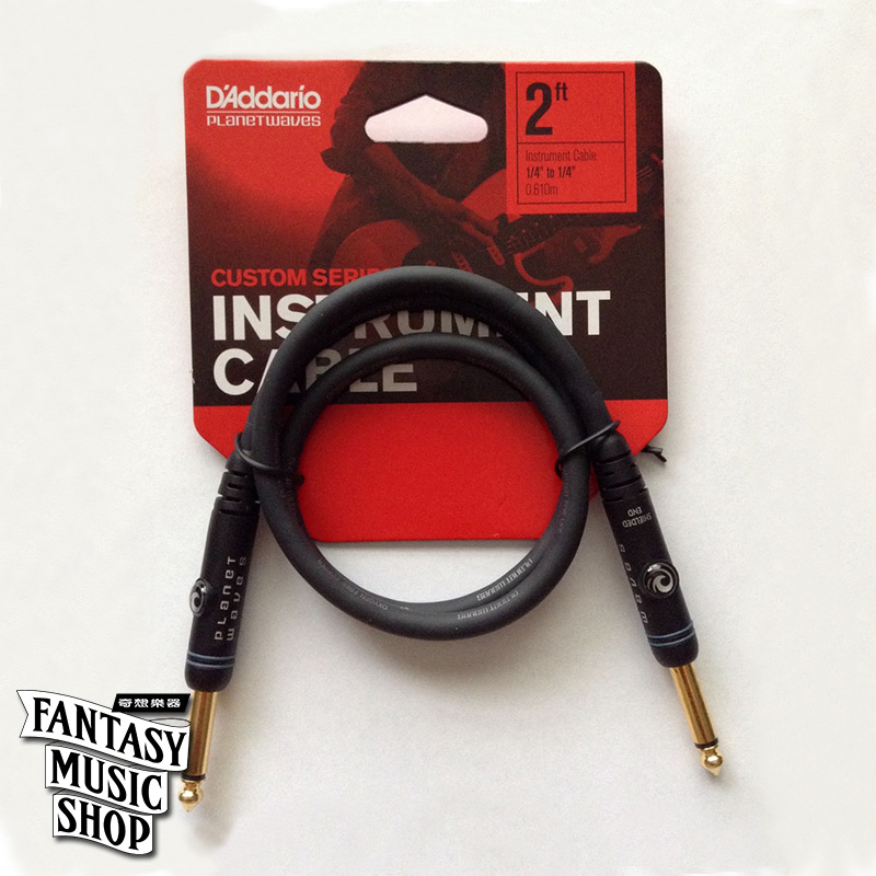 Daddario 2ft Custom series 雙直頭短導線 (PWAC-PW-PC-02) — 三峽配件 / 週邊｜YA! 玩音樂