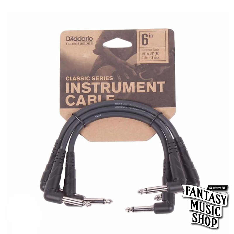 Daddario 6in Classic series L頭短導線 (PWAC-PW-CGTP-305) — 三峽配件 / 週邊｜YA! 玩音樂