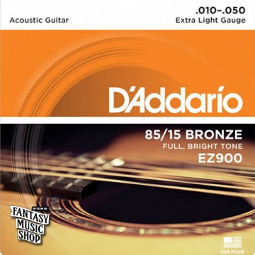 Daddario EZ900 民謠吉他黃銅弦(10-50)
