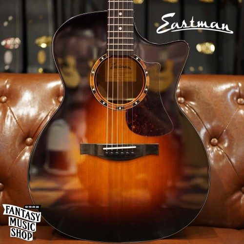 Eastman AC122-2CE-DLX-SB 漸層色 全單板 插電 民謠吉他
