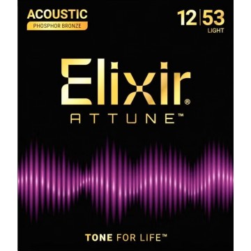 Elixir ATTUNE 磷青銅民謠吉他弦 12-53