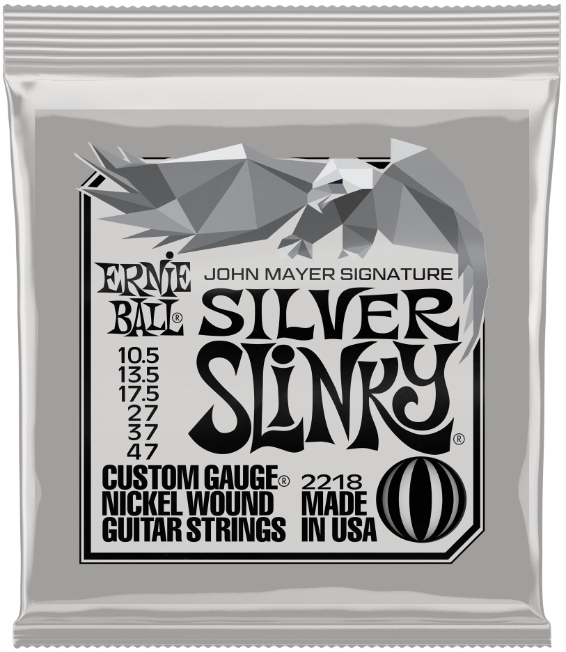 Ernie Ball Ernie Ball 2218 John Mayer Silver Slinky 電吉他套弦 10.5-47 — 三峽吉他 / Bass｜YA! 玩音樂