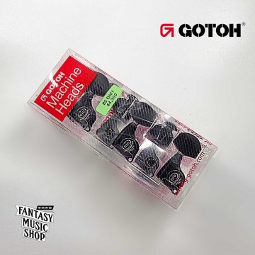 GOTOH 霧黑 黑檀木圓方弦鈕頭 BS EN01 | 1:21齒輪比 45度左3右3 齒輪精細度高 