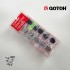 GOTOH 黑色塑料方弦鈕頭 鉻合金鈕身 CR B07 | 1:21齒輪比 45度左3右3 齒輪精細度高 