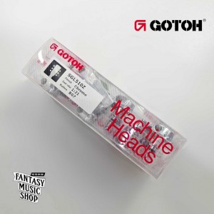 GOTOH 黑色塑料方弦鈕頭 鉻合金鈕身 CR B07 | 1:21齒輪比 45度左3右3 齒輪精細度高 