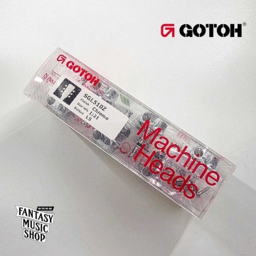 GOTOH 金屬鋅弦鈕頭 鉻合金鈕身 CR L5 | 1:21齒輪比 45度左3右3 齒輪精細度高 
