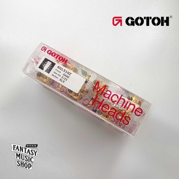 GOTOH 黑檀木弦鈕頭 金色鈕身 GG EL5 | 1:21齒輪比 45度左3右3 齒輪精細度高 