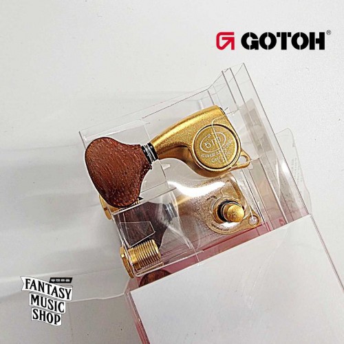 GOTOH 墨西哥玫瑰木質弦鈕頭 霧金鈕身 GS GL5 | 1:21齒輪比 45度左3右3 齒輪精細度高 GOTOH 墨西哥玫瑰木質弦鈕頭 霧金鈕身 GS GL5 | 1:21齒輪比 45度左3右3 齒輪精細度高