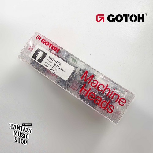 GOTOH 最新Lubri-Plate塗層 鉻合金 黑檀木方弦鈕頭 XC EN01 | 1:21齒輪比 45度左3右3 齒輪精細度高 GOTOH 最新Lubri-Plate塗層 鉻合金 黑檀木方弦鈕頭 XC EN01 | 1:21齒輪比 45度左3右3 齒輪精細度高