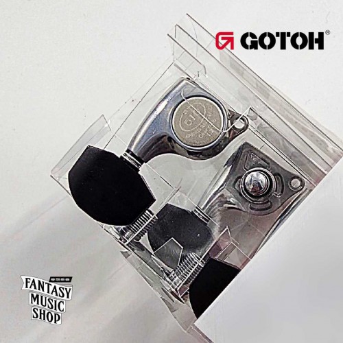 GOTOH 最新Lubri-Plate塗層 鉻合金 黑檀木方弦鈕頭 XC EN01 | 1:21齒輪比 45度左3右3 齒輪精細度高 GOTOH 最新Lubri-Plate塗層 鉻合金 黑檀木方弦鈕頭 XC EN01 | 1:21齒輪比 45度左3右3 齒輪精細度高