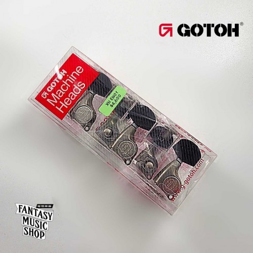 GOTOH 最新Lubri-Plate塗層 鎳銀色 黑檀木方弦鈕頭 XN EN01 | 1:21齒輪比 45度左3右3 齒輪精細度高 GOTOH 最新Lubri-Plate塗層 鎳銀色 黑檀木方弦鈕頭 XN EN01 | 1:21齒輪比 45度左3右3 齒輪精細度高