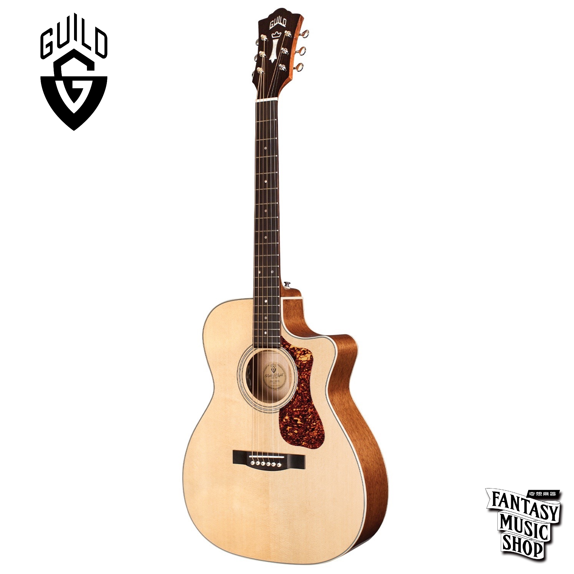 Guild Guild OM-140CE 全單板 缺角 插電 民謠吉他 — 三峽吉他 / Bass｜YA! 玩音樂
