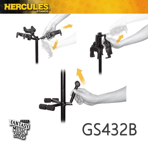 HERCULES Stands GS432B 單支吉他架(可掛三支) 海克力斯