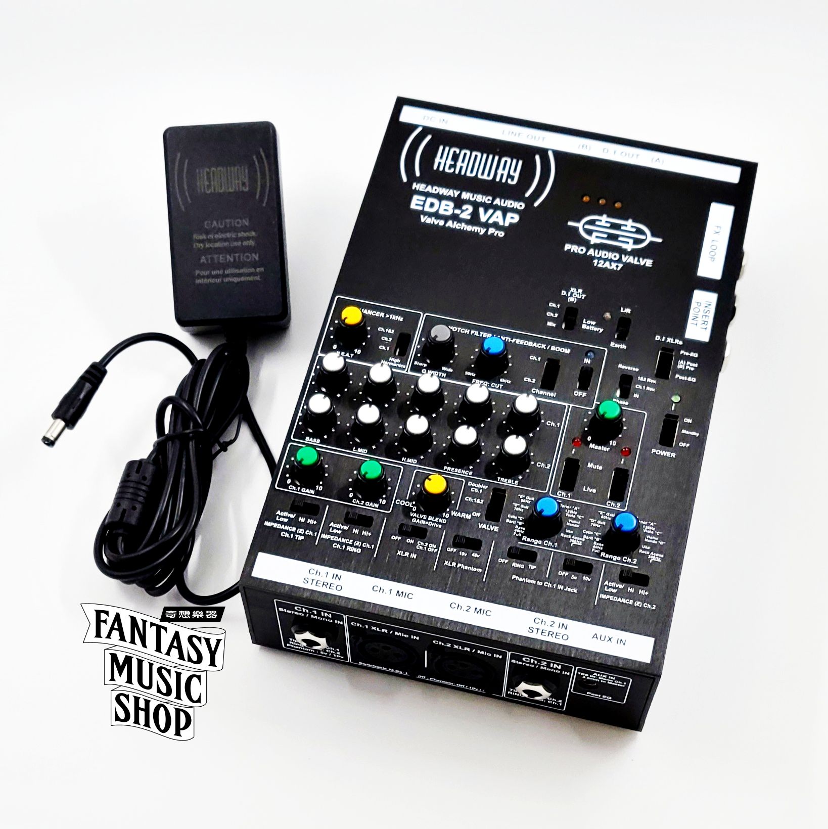 Headway 英國Headway EDB-2 VAP 真空管 雙軌前級 木吉他/烏克麗麗/貝斯前級 — 三峽烏克麗麗｜YA! 玩音樂