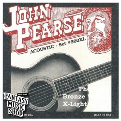 John Pearse 紅銅民謠吉他弦 500XL