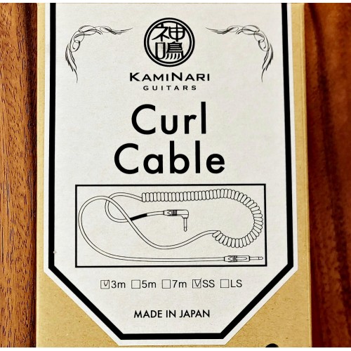 日本【神鳴】電吉他 電話線導線 | Kaminari高階手工導線 | Curl Cable