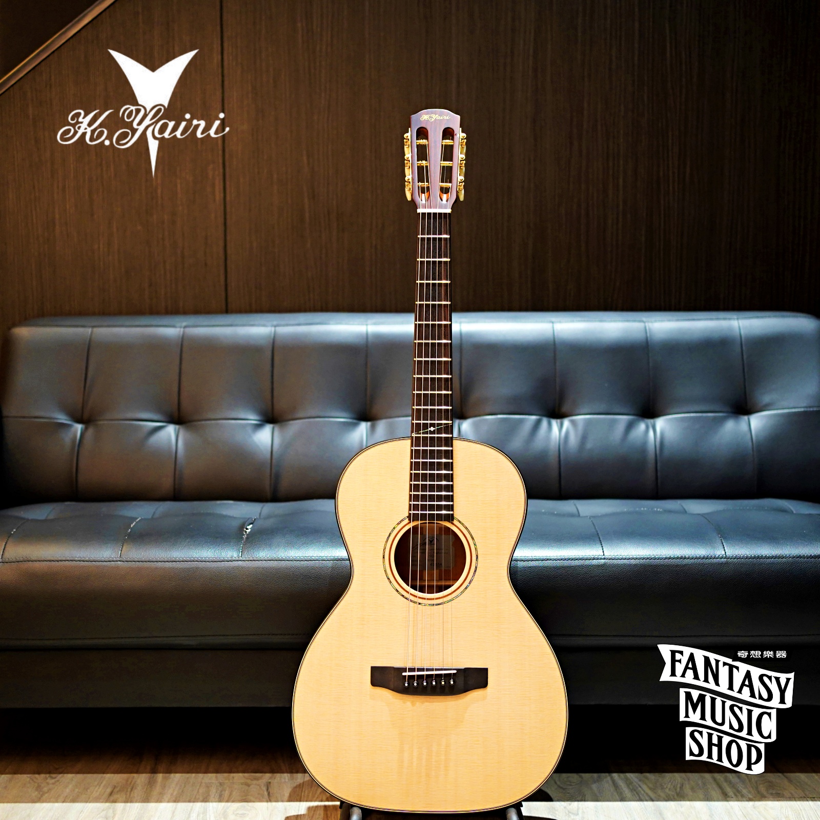 K.Yairi 日本製 K.Yairi NY90V | 全單板 小桶身 經典民謠吉他 — 三峽吉他 / Bass