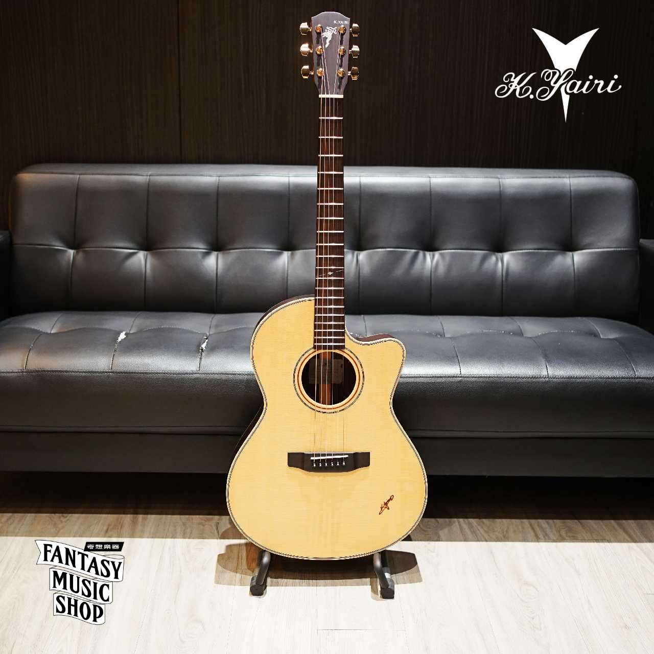 K.Yairi 日本製 K.Yairi RF-120 無缺角 or 缺角 | 全單板 獨特專屬桶身 經典民謠吉他 — 三峽吉他 / Bass