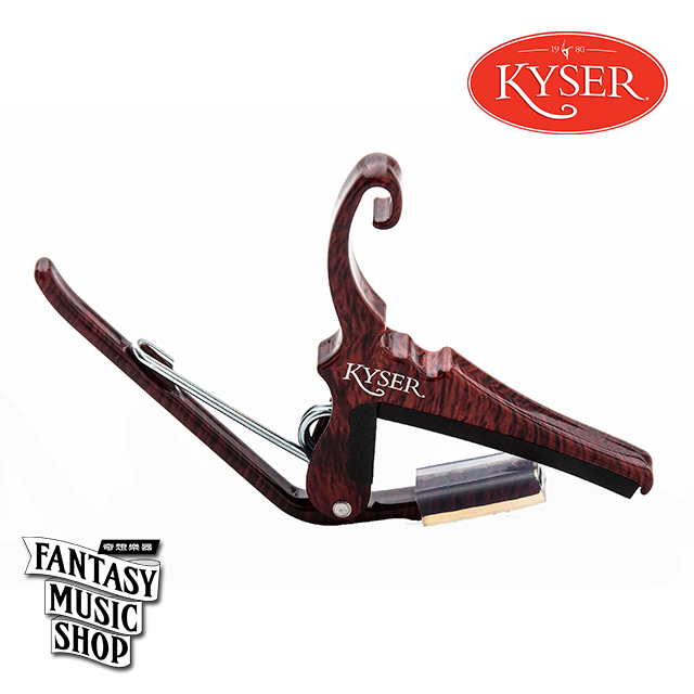 Kyser 美國 Kyser KG6RW 民謠吉他專用移調夾 (玫瑰木色) — 三峽吉他 / Bass