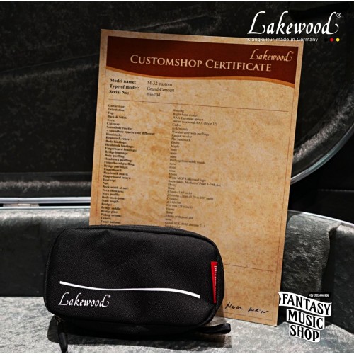 Lakewood M32C 響孔特殊鑲嵌 3A級歐洲雲杉 全單板手工民謠吉他