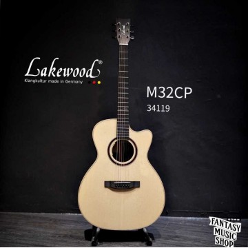 Lakewood M32CP 含拾音器 全單板手工民謠吉他 