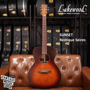 Lakewood 落日 歐洲雲杉 印枚 含拾音器 全單板手工民謠吉他 | Restique系列