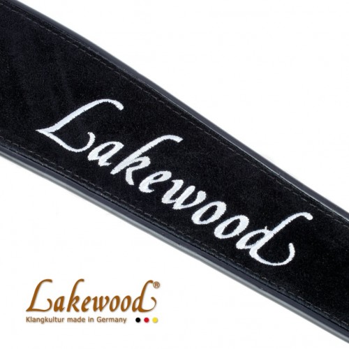 Lakewood 真皮麂皮背帶 | 黑色款 全皮革無金屬五金 德國原廠