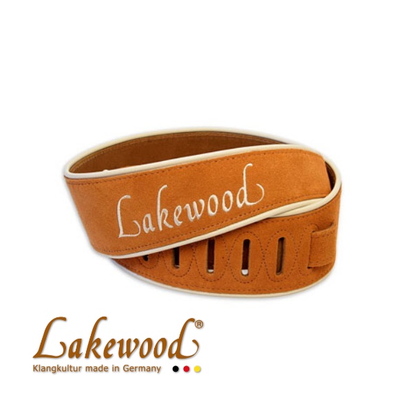 Lakewood Lakewood 真皮麂皮背帶 | 棕色款 全皮革無金屬五金 德國原廠 — 三峽吉他 / Bass