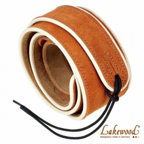 Lakewood 真皮麂皮背帶 | 棕色款 全皮革無金屬五金 德國原廠