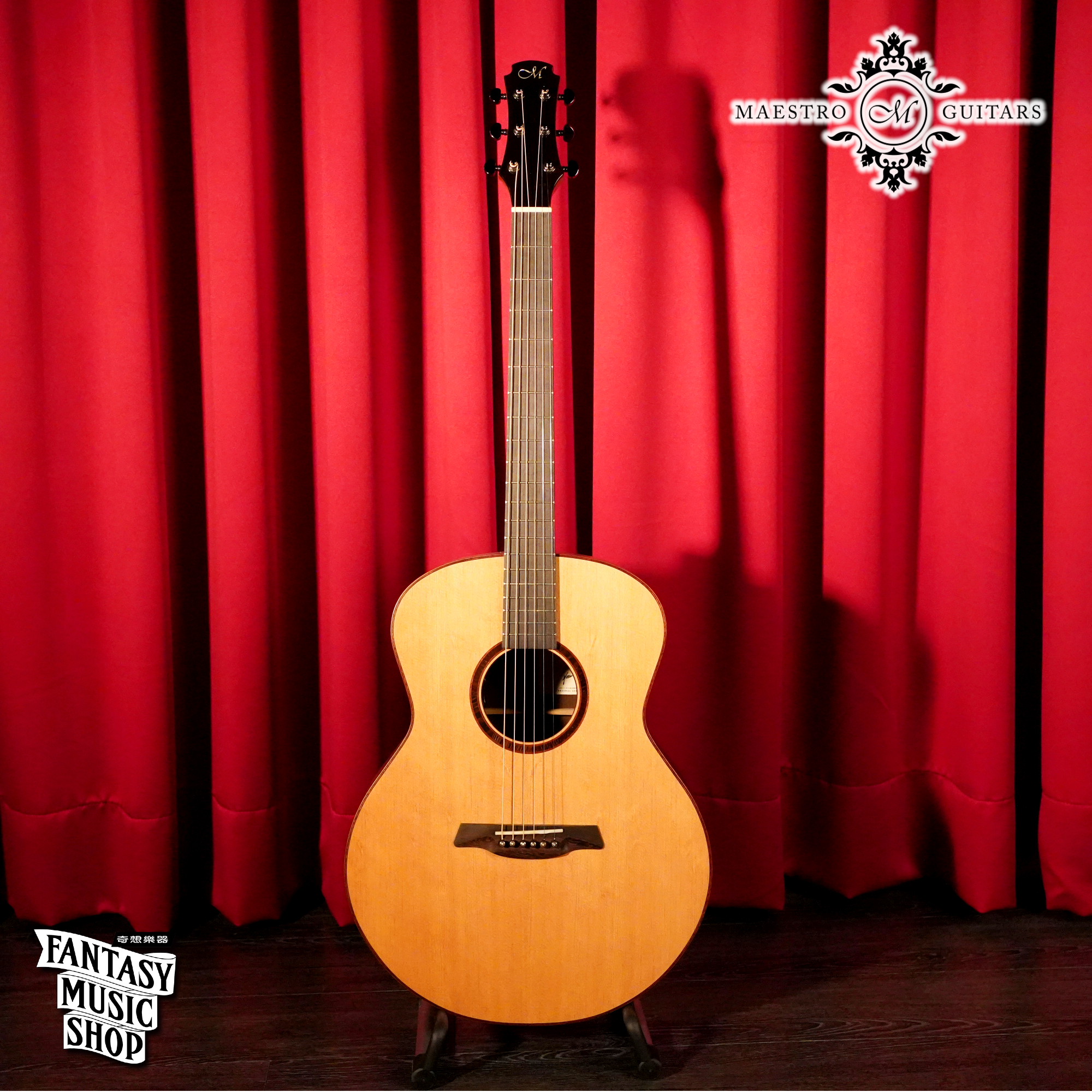 Maestro Maestro 鐵刀木Cardinal Raffles 全單版民謠吉他 — 三峽吉他 / Bass