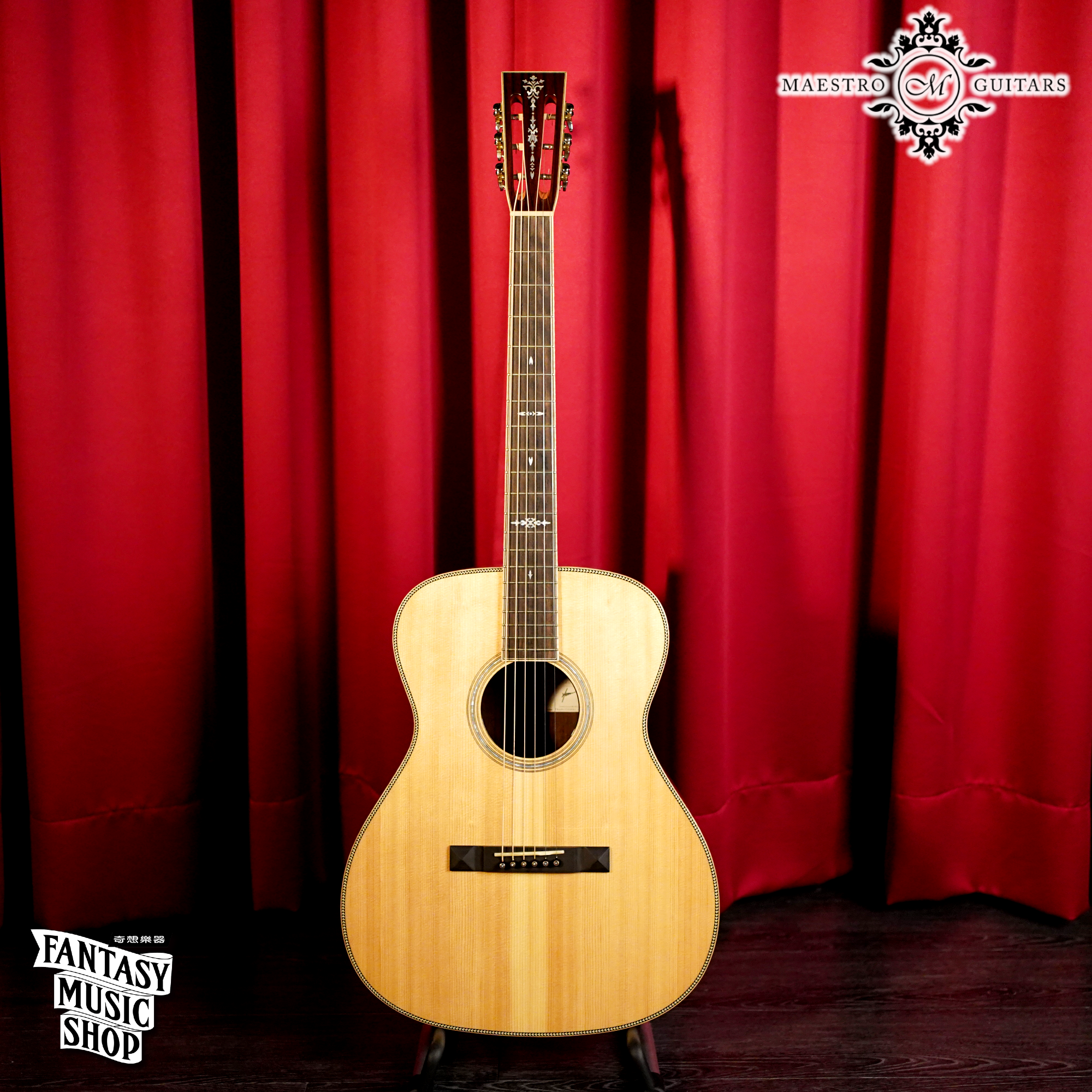 Maestro Maestro 印度玫瑰木 OM-IR Q 全單版民謠吉他 — 三峽吉他 / Bass