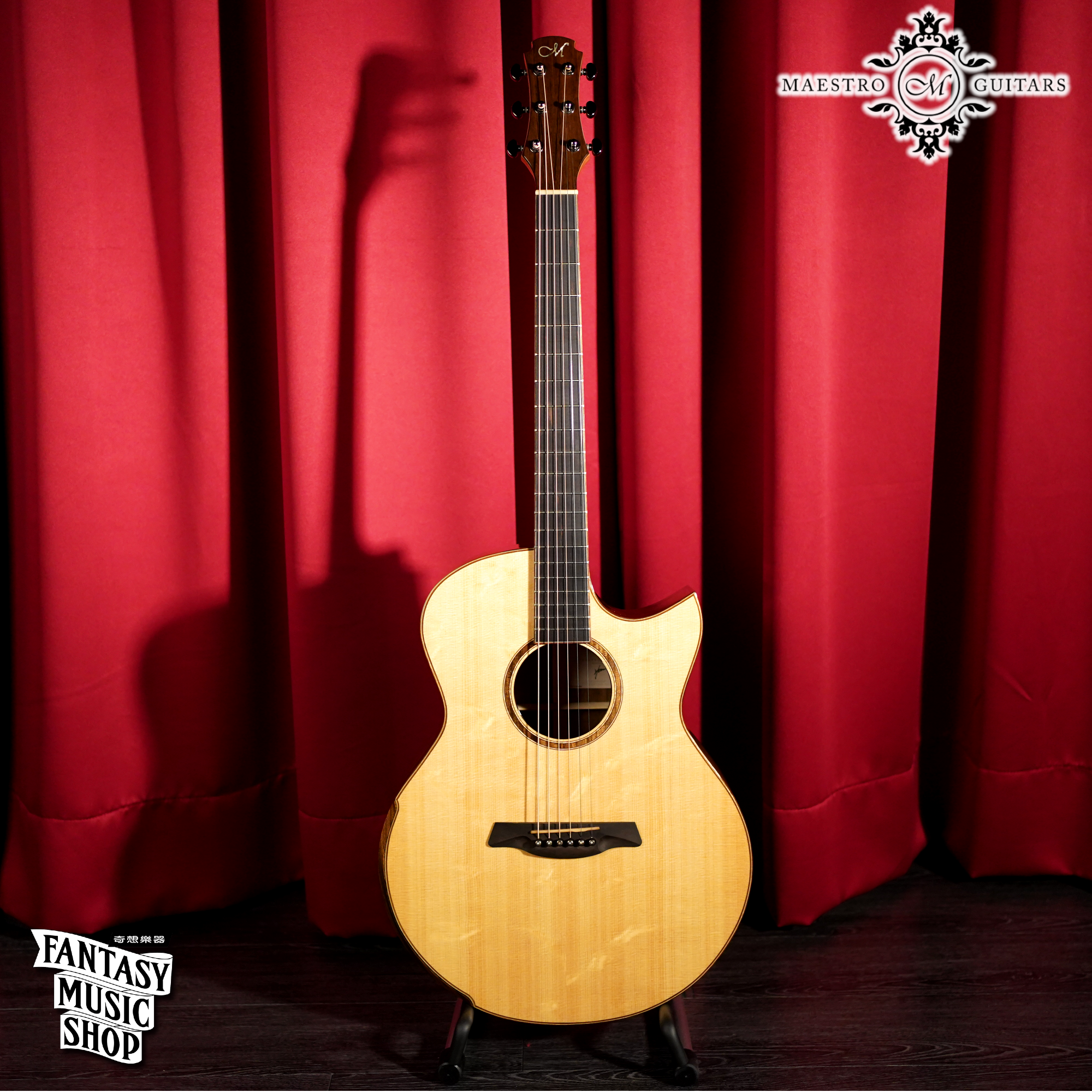 Maestro Maestro 非洲胡桃木 Raffles OV CSB 全單板民謠吉他 — 三峽吉他 / Bass｜YA! 玩音樂