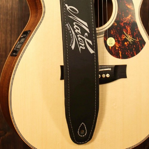 Maton Deluxe 真皮柔軟 厚棉款 吉他背帶 | 黑色款：澳洲原廠 
