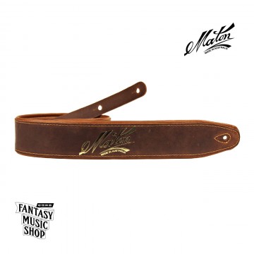 Maton Deluxe 真皮柔軟 厚棉款 吉他背帶 | 棕色款：澳洲原廠 