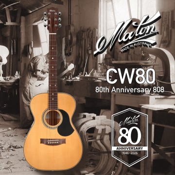 Maton CW80 80th 808 週年限量紀念琴｜澳洲製 插電全單板 民謠吉他