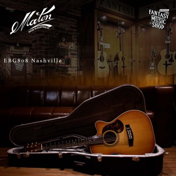 Maton EBG808C Nashville 夕陽漸層 全單板 民謠吉他