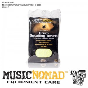 鼓組超細纖維清潔布2片組 | MusicNomad MN210 