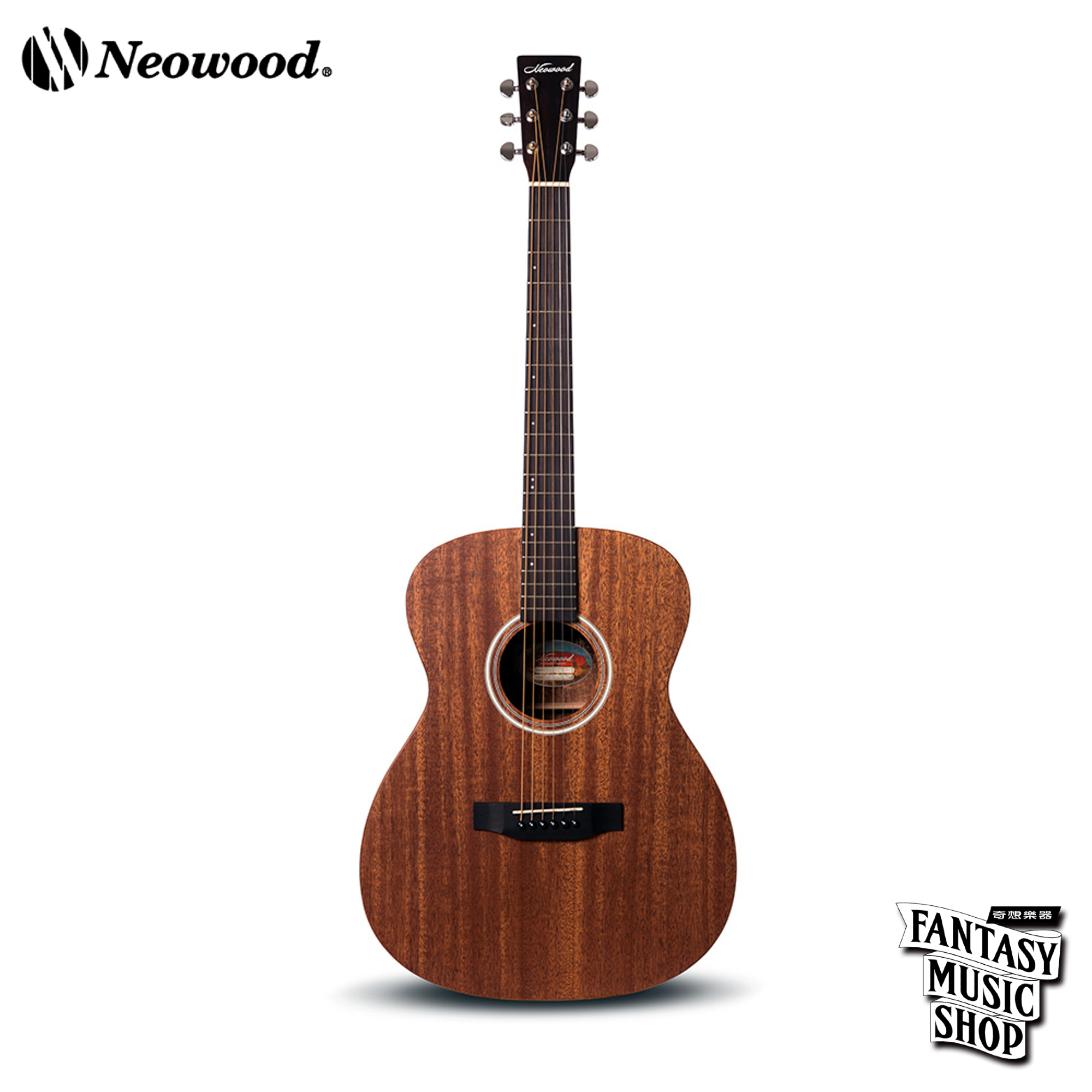 Neowood OM-2 民謠吉他 — 三峽吉他 / Bass｜YA! 玩音樂
